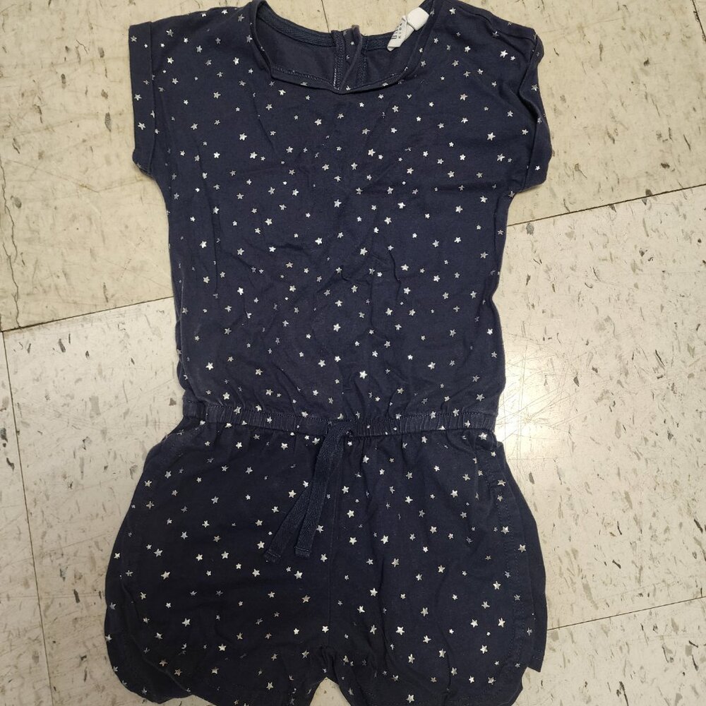 Girls GAP Romper Blue/SilverStars Size Small